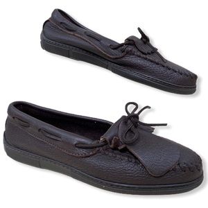 Minnetonka "Moosehide Classic" Leather Moccasins